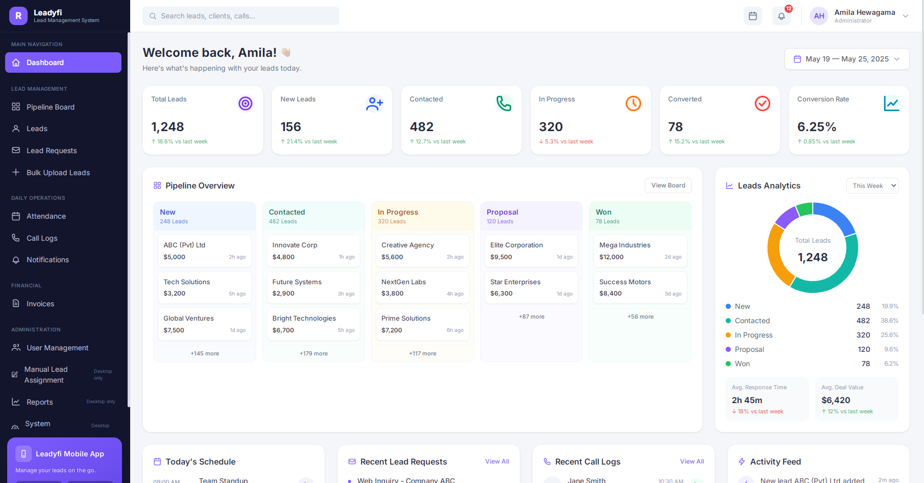 Leadyfi Live Pipeline Dashboard